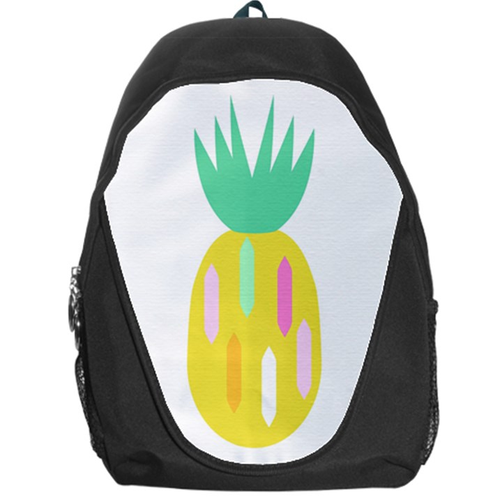 Pineapple Fruite Yellow Triangle Pink White Backpack Bag