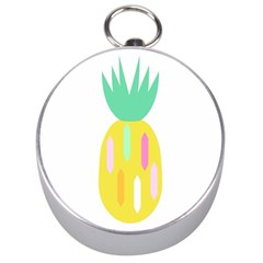 Pineapple Fruite Yellow Triangle Pink White Silver Compasses