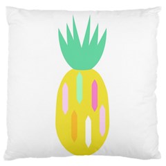 Pineapple Fruite Yellow Triangle Pink White Standard Flano Cushion Case (two Sides)