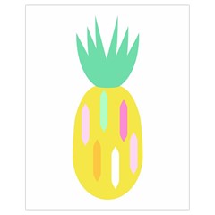 Pineapple Fruite Yellow Triangle Pink White Drawstring Bag (small)