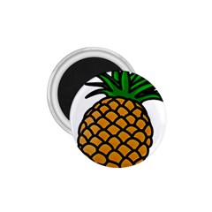 Pineapple Fruite Yellow Green Orange 1 75  Magnets by Mariart