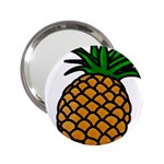 Pineapple Fruite Yellow Green Orange 2.25  Handbag Mirrors Front