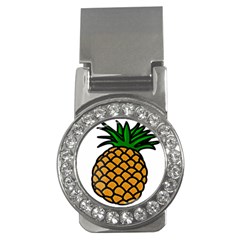 Pineapple Fruite Yellow Green Orange Money Clips (cz)  by Mariart