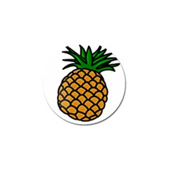 Pineapple Fruite Yellow Green Orange Golf Ball Marker