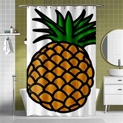 Pineapple Fruite Yellow Green Orange Shower Curtain 48  X 72  (small)  by Mariart