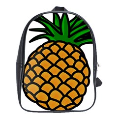 Pineapple Fruite Yellow Green Orange School Bag (xl)