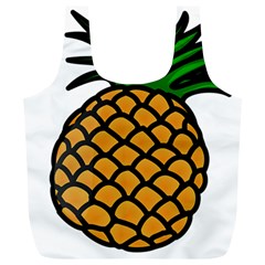 Pineapple Fruite Yellow Green Orange Full Print Recycle Bags (l)  by Mariart