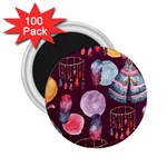 Boho Tribal Watercolor Pattern  2.25  Magnets (100 pack)  Front