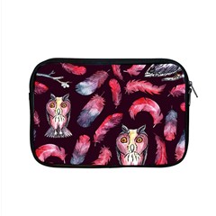 Boho Owl And Feather Pattern Apple Macbook Pro 15  Zipper Case by paulaoliveiradesign