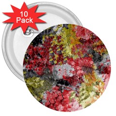 Garden Abstract 3  Buttons (10 Pack)  by digitaldivadesigns