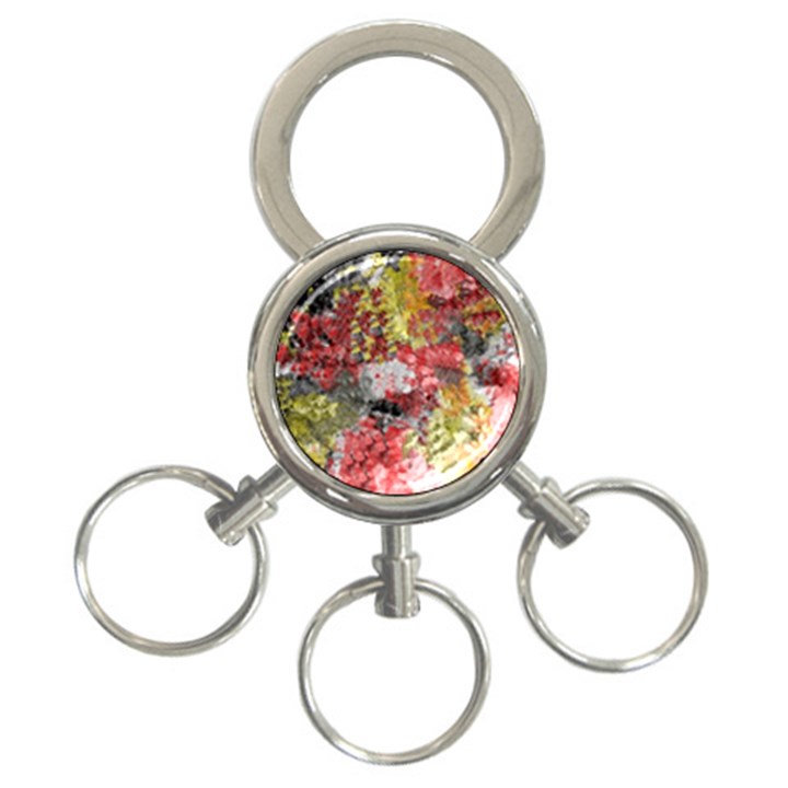 Garden Abstract 3-Ring Key Chains