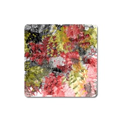 Garden Abstract Square Magnet by digitaldivadesigns