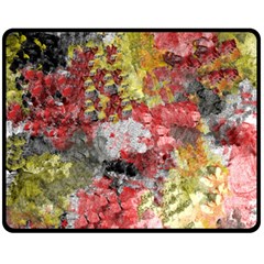 Garden Abstract Fleece Blanket (medium)  by digitaldivadesigns