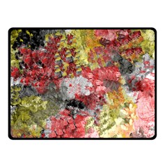 Garden Abstract Double Sided Fleece Blanket (small)  by digitaldivadesigns