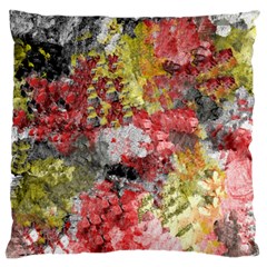 Garden Abstract Large Flano Cushion Case (two Sides) by digitaldivadesigns