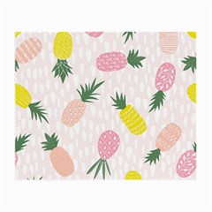 Pineapple Rainbow Fruite Pink Yellow Green Polka Dots Small Glasses Cloth by Mariart