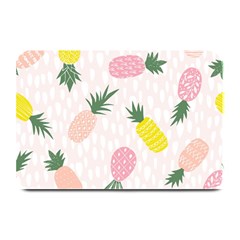 Pineapple Rainbow Fruite Pink Yellow Green Polka Dots Plate Mats