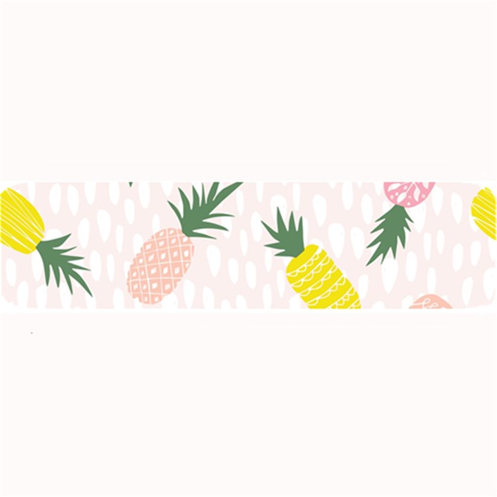 Pineapple Rainbow Fruite Pink Yellow Green Polka Dots Large Bar Mats