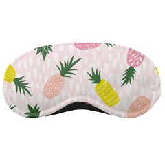 Pineapple Rainbow Fruite Pink Yellow Green Polka Dots Sleeping Masks by Mariart