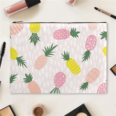 Pineapple Rainbow Fruite Pink Yellow Green Polka Dots Cosmetic Bag (xl) by Mariart