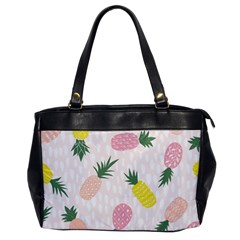 Pineapple Rainbow Fruite Pink Yellow Green Polka Dots Office Handbags