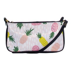 Pineapple Rainbow Fruite Pink Yellow Green Polka Dots Shoulder Clutch Bags