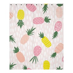 Pineapple Rainbow Fruite Pink Yellow Green Polka Dots Shower Curtain 60  X 72  (medium)  by Mariart