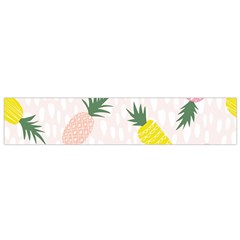 Pineapple Rainbow Fruite Pink Yellow Green Polka Dots Flano Scarf (small) by Mariart