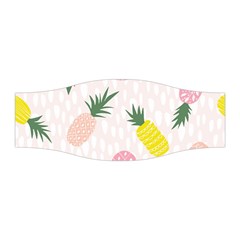 Pineapple Rainbow Fruite Pink Yellow Green Polka Dots Stretchable Headband by Mariart