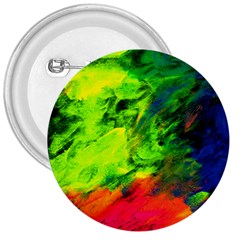 Neon Rainbow Green Pink Blue Red Painting 3  Buttons