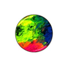 Neon Rainbow Green Pink Blue Red Painting Hat Clip Ball Marker by Mariart