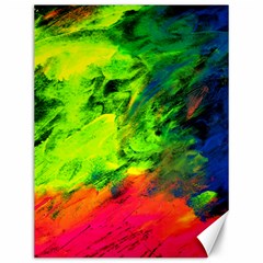 Neon Rainbow Green Pink Blue Red Painting Canvas 12  X 16  