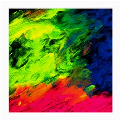 Neon Rainbow Green Pink Blue Red Painting Medium Glasses Cloth (2-side)