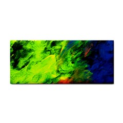 Neon Rainbow Green Pink Blue Red Painting Cosmetic Storage Cases by Mariart