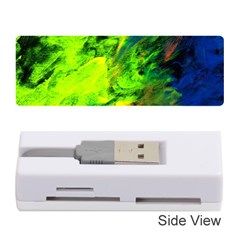 Neon Rainbow Green Pink Blue Red Painting Memory Card Reader (stick)  by Mariart