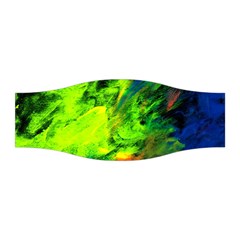 Neon Rainbow Green Pink Blue Red Painting Stretchable Headband by Mariart