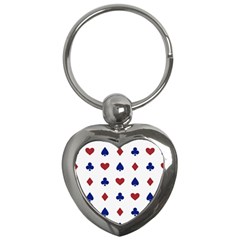 Playing Cards Hearts Diamonds Key Chains (heart)  by Mariart