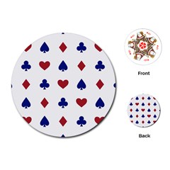 Playing Cards Hearts Diamonds Playing Cards (round) 