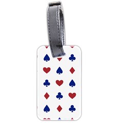 Playing Cards Hearts Diamonds Luggage Tags (two Sides) by Mariart