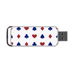 Playing Cards Hearts Diamonds Portable Usb Flash (two Sides) by Mariart