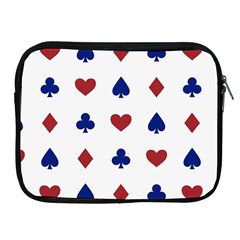 Playing Cards Hearts Diamonds Apple Ipad 2/3/4 Zipper Cases by Mariart