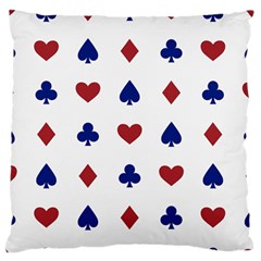 Playing Cards Hearts Diamonds Standard Flano Cushion Case (two Sides) by Mariart