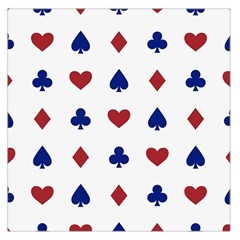 Playing Cards Hearts Diamonds Large Satin Scarf (square) by Mariart