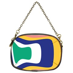 Rainbow Pink Yellow Bluw Green Rainbow Chain Purses (one Side) 