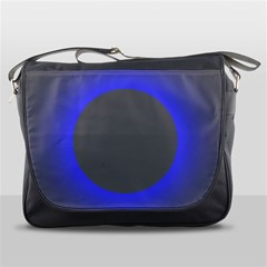 Pure Energy Black Blue Hole Space Galaxy Messenger Bags by Mariart