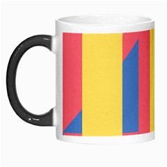 Rainbow Sign Yellow Red Blue Retro Morph Mugs by Mariart