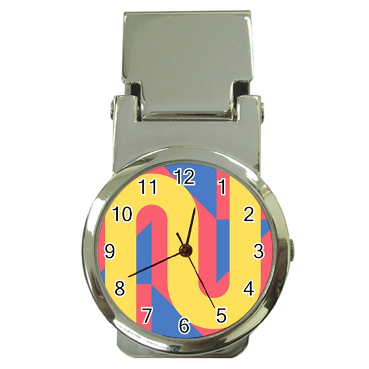 Rainbow Sign Yellow Red Blue Retro Money Clip Watches