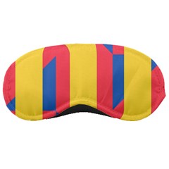 Rainbow Sign Yellow Red Blue Retro Sleeping Masks