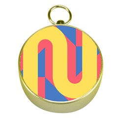 Rainbow Sign Yellow Red Blue Retro Gold Compasses by Mariart