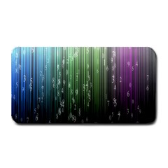 Numerical Animation Random Stripes Rainbow Space Medium Bar Mats by Mariart